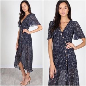 Floral high low dress